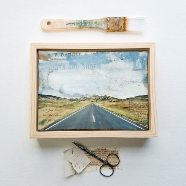 Open Road II, 5" x 7" (framed)