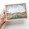 Open Road II, 5" x 7" (framed)