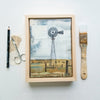 Pumping, 5" x 7" (Framed)