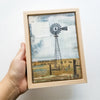 Pumping, 5" x 7" (Framed)