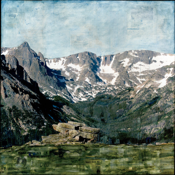 Mountains & Marmot, 36" x 36"