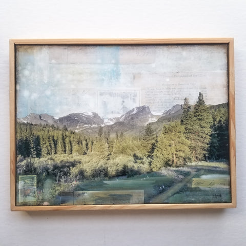 Rocky Mountain Trail, 9" x 12" (framed)