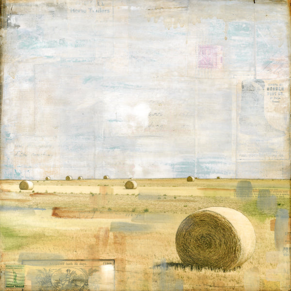 Round Bales III, 12" x 12"