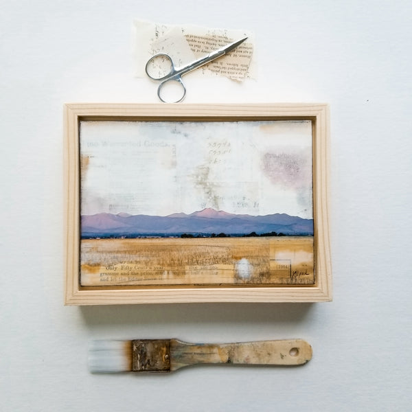 Smoky Sunrise, 5" x 7" (framed)