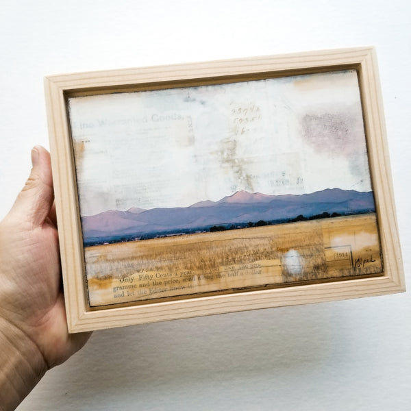 Smoky Sunrise, 5" x 7" (framed)