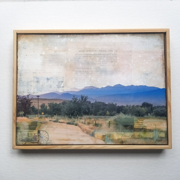 Smoky Sunset, 9" x 12" (framed)
