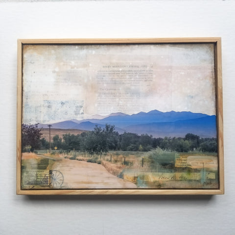 Smoky Sunset, 9" x 12" (framed)