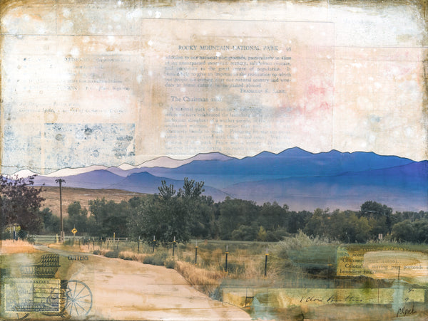 Smoky Sunset, 9" x 12" (framed)