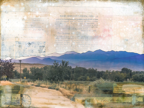 Smoky Sunset, 9" x 12" (framed)