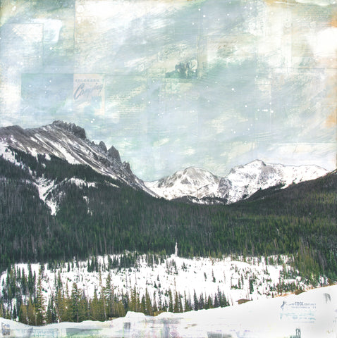 Snow in the Rockies,36" x 36"