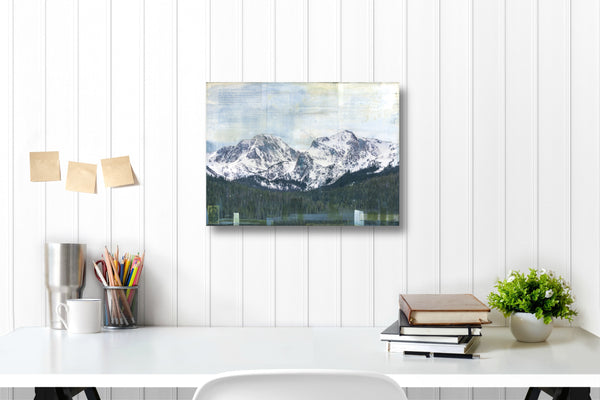 Snowy Peaks,12" x 16"