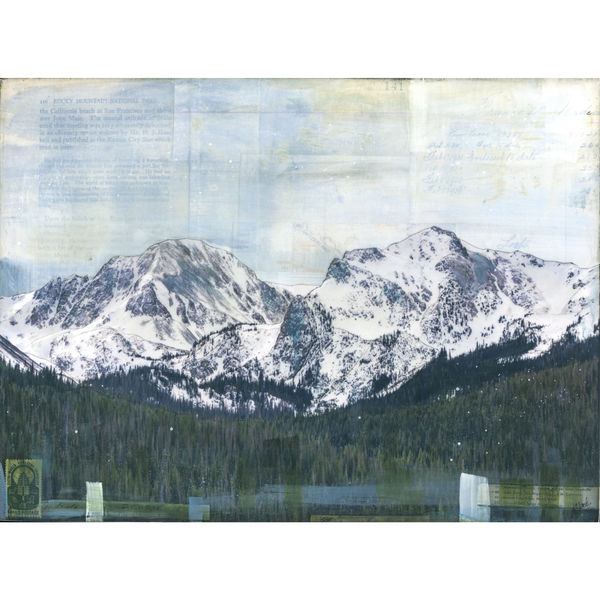 Snowy Peaks,12" x 16"