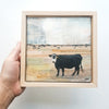 The Staredown II, 6" x 6" (Framed)