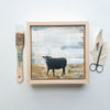 The Staredown, 6" x 6" (Framed)