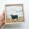 The Staredown, 6" x 6" (Framed)