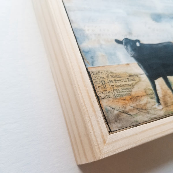 The Staredown, 6" x 6" (Framed)