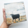 The Staredown, 6" x 6" (Framed)