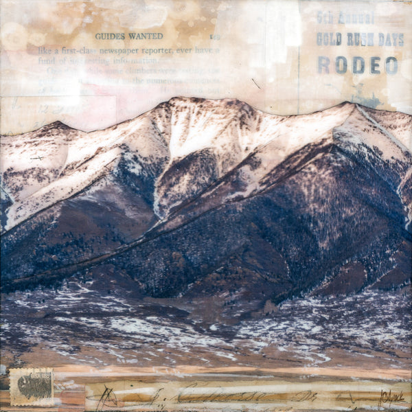 Western Peaks I, 8" x 8"