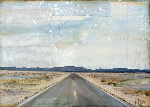 Wide Open Desert, 5" x 7" (Framed)