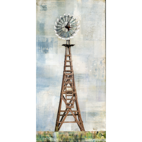 Wooden Windmill, 36" x 18"