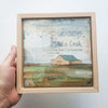 Yellow Barn II, 6" x 6" (Framed)