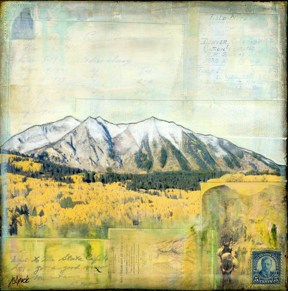 Autumn with the Aspens, 8" x 8" - J.C. Spock