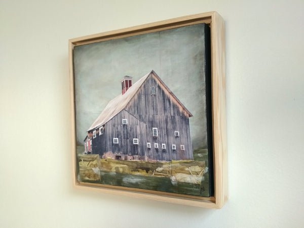 Barn in Solitude, 8" x 8" - J.C. Spock