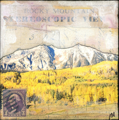 Elk Mountains III, 4"x4" - J.C. Spock