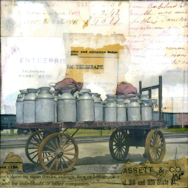 Milk Cans, 6" x 6" - J.C. Spock