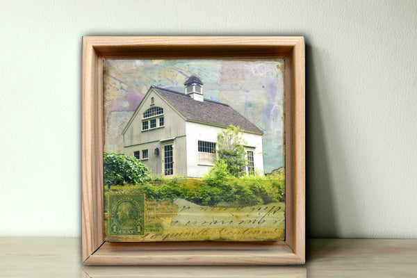 Garden Barn II, 4" x 4" - J.C. Spock
