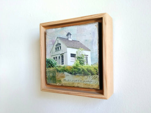 Garden Barn II, 4" x 4" - J.C. Spock