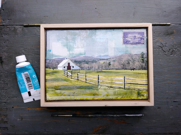 Horse Barn, 5" x 7" - J.C. Spock