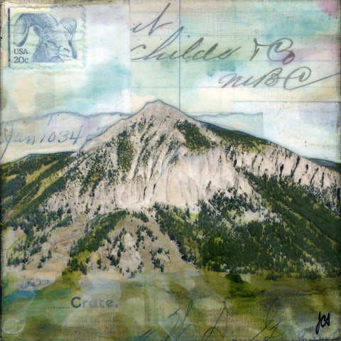 Mt. Crested Butte, 4"x4" - J.C. Spock