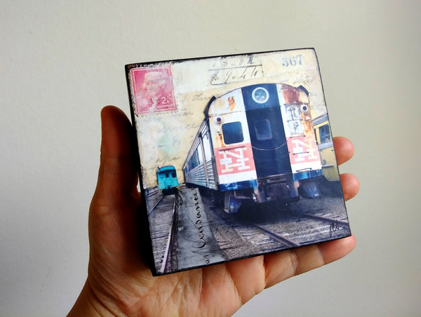NH Train, 4" x 4" - J.C. Spock