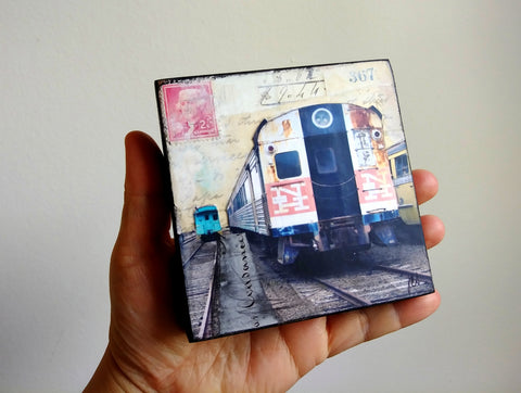 NH Train, 4" x 4" - J.C. Spock