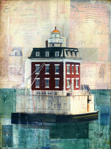 New London Ledge Light, 12"x16" - J.C. Spock