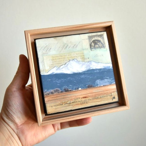 On the Front Range II, 4"x4" - J.C. Spock