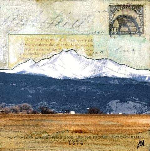 On the Front Range II, 4"x4" - J.C. Spock