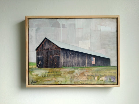 Patriot Barn, 9" x 12" - J.C. Spock