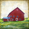 Red Barn II, 8" x 8" - J.C. Spock