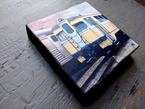 Remi Train, 4" x 4" - J.C. Spock