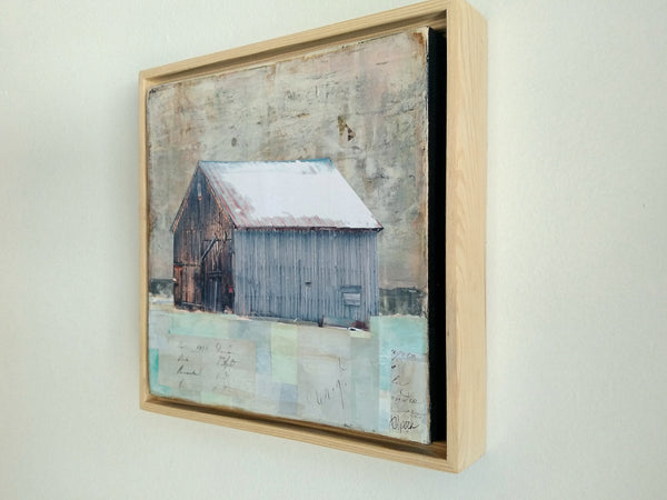 Snowy Barn II, 8" x 8" - J.C. Spock