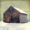 Snowy Barn, 12" x 12" - J.C. Spock