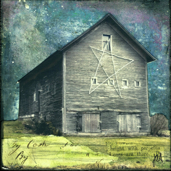 Star Barn, 4" x 4" - J.C. Spock