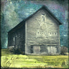 Star Barn, 4" x 4" - J.C. Spock