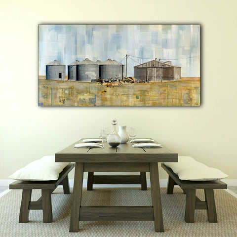 Storing the Harvest, 24" x 48" - J.C. Spock