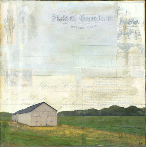 Tobacco Barn, 8" x 8" - J.C. Spock
