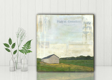 Tobacco Barn, 8" x 8" - J.C. Spock