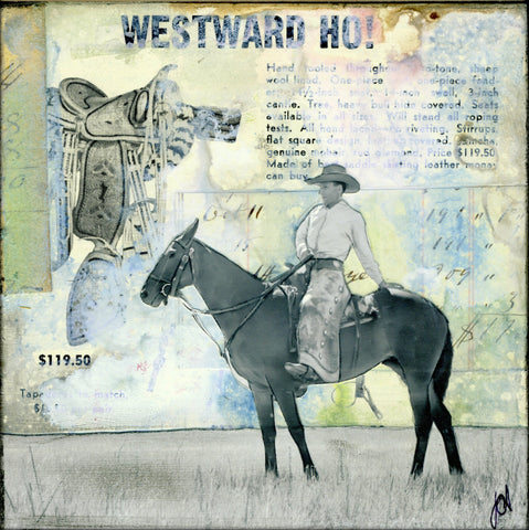 Westward Ho, 5" x 5" - J.C. Spock